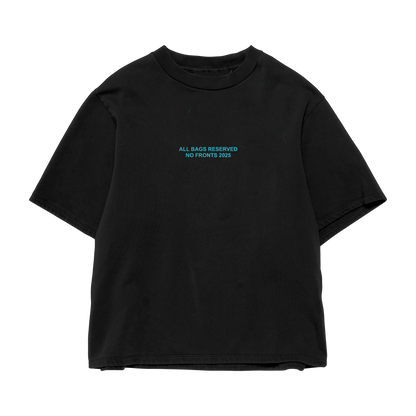 ALL BAGS RSVP TEE (BLK/SKY BLUE)