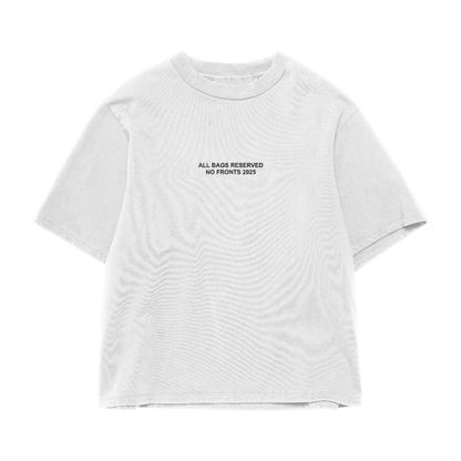 ALL BAGS RSVP TEE (WHITE/BLK)