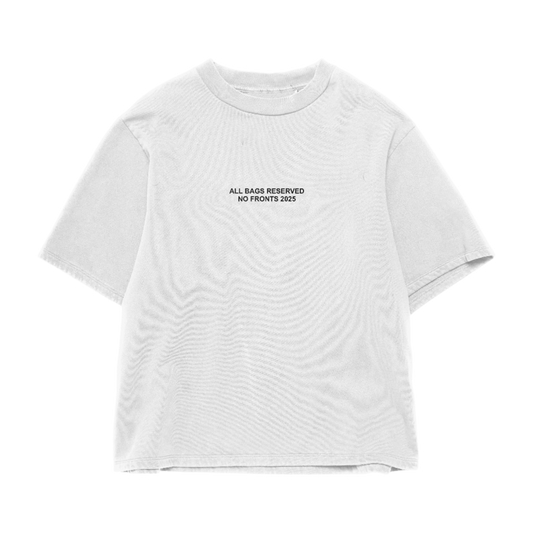 ALL BAGS RSVP TEE (WHITE/BLK)