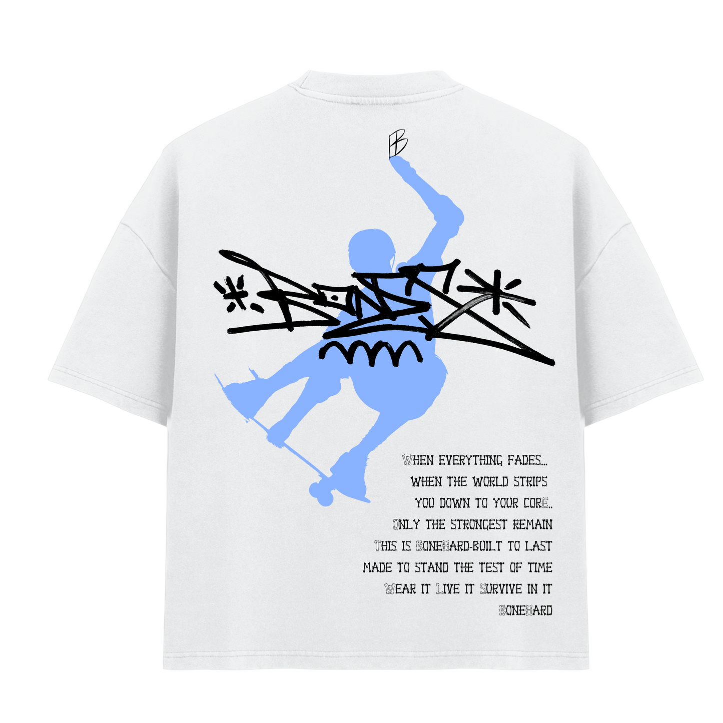 " BONEHAWK TEE " SKY BLUE