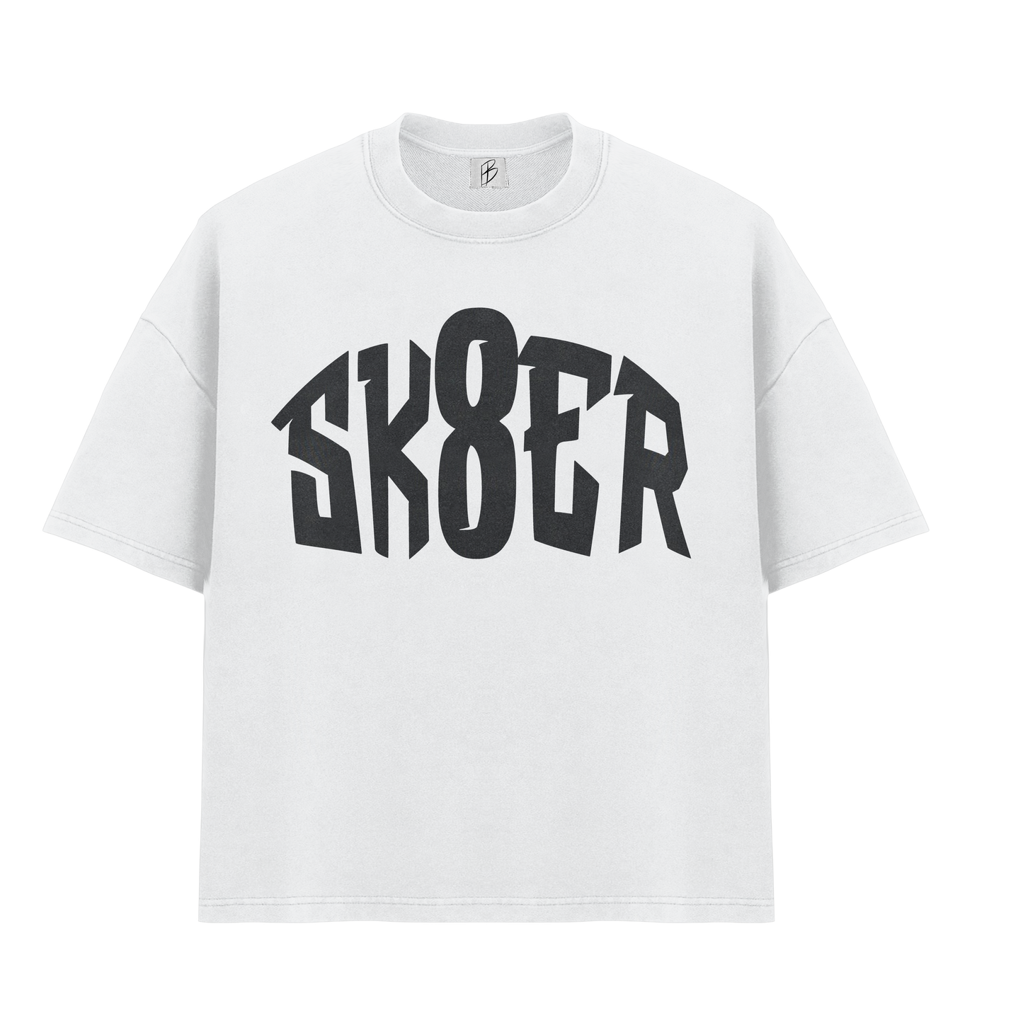 "SK8ER" CROP TEE " BLK