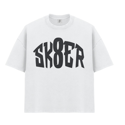 "SK8ER" CROP TEE " BLK